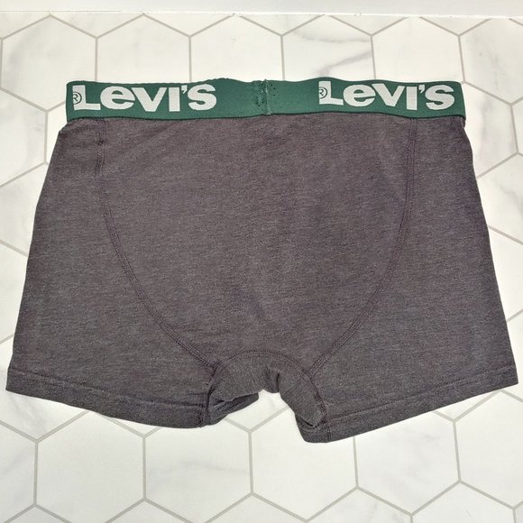 Good Used Condition Men's LEVI'S Cotton Stretch High Comfort Boxer Briefs Grey L - Picture 3 of 9